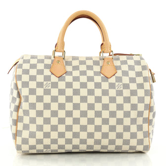 Louis Vuitton Speedy Handbag Damier 30 White 2892701