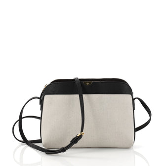 The Row Multi-Pouch Crossbody Bag Canvas with Leather Neutral 2893502