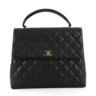 Chanel Vintage Classic Top Handle Flap Bag Quilted 2894302