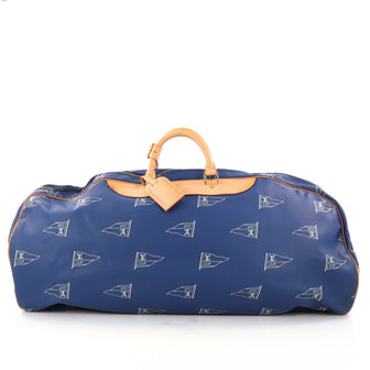 Louis Vuitton Cup Duffle Bag Coated Canvas Blue 2894502