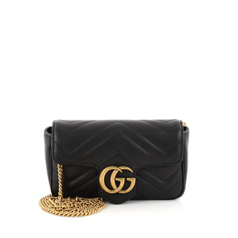GG Marmont Flap Bag Matelasse Leather Super Mini