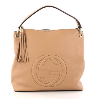 Gucci Soho Convertible Hobo Leather Large Neutral 2897801