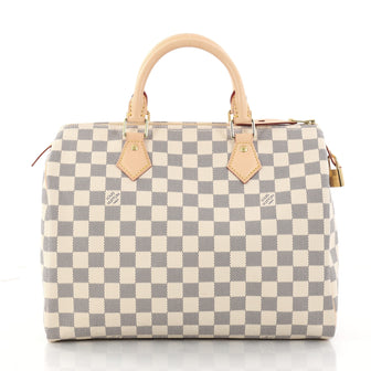 Louis Vuitton Speedy Handbag Damier 30 White 2898501