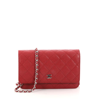 Chanel Wallet on Chain Quilted Caviar Red 2899601