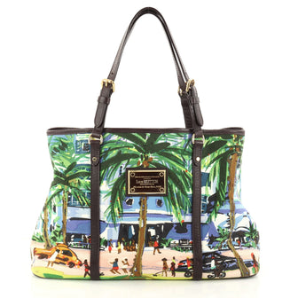Louis Vuitton Ailleurs Cabas Limited Edition Printed Canvas PM Green 2899901