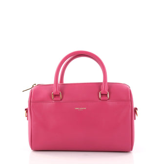 Saint Laurent Classic Baby Duffle Bag Leather Pink 2900602