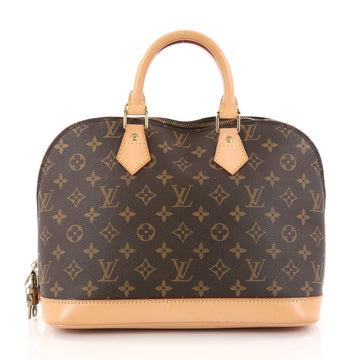 Louis Vuitton Alma Handbag Monogram Canvas PM Brown 2902902