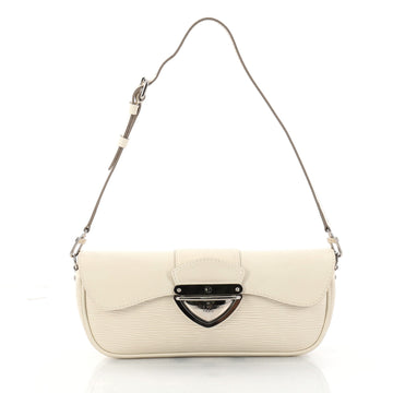 Louis Vuitton Montaigne Clutch Epi Leather White 2906602