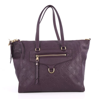 Louis Vuitton Lumineuse Handbag Monogram Empreinte Leather PM Purple 2907701