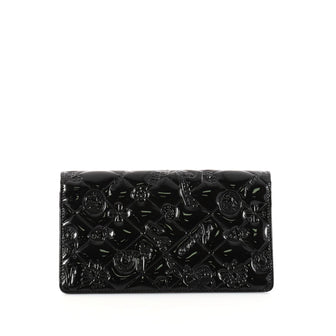 Chanel Lucky Symbols Wallet Embossed Quilted Patent Long 2908705