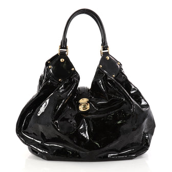 Louis Vuitton XL Hobo Surya Leather Black 2912902