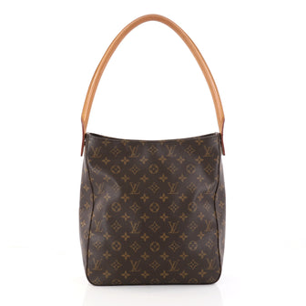 Louis Vuitton Looping Handbag Monogram Canvas GM Brown 2912903