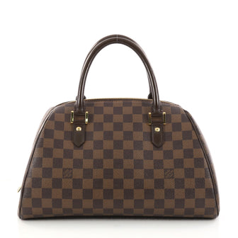 Louis Vuitton Ribera Handbag Damier MM Brown 2913103