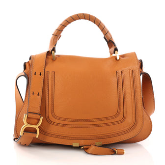Chloe Marcie Messenger Bag Leather Medium Brown 2913701