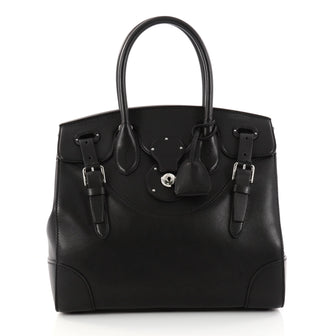 Ralph Lauren Collection Soft Ricky Handbag Leather 33 Black 2915101