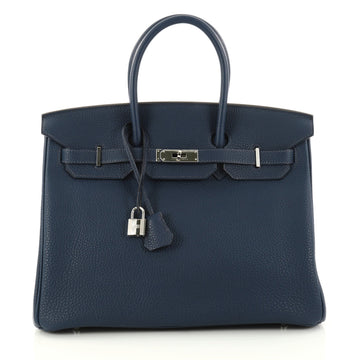 Hermes Birkin Handbag Blue Togo with Palladium Hardware 2915901
