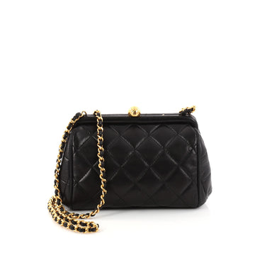 Chanel Vintage Chain Frame Bag Quilted Lambskin Small 2918201