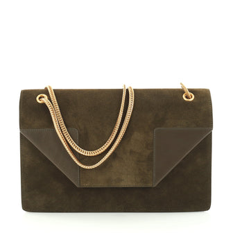 Saint Laurent Betty Bag Suede Medium Green 2918202