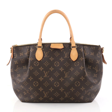 Louis Vuitton Turenne Handbag Monogram Canvas MM Brown 2919301