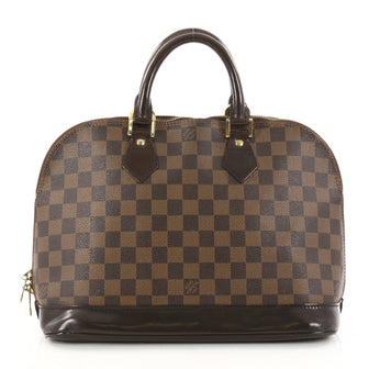 Louis Vuitton Turenne Handbag Monogram Canvas MM Brown 2919301