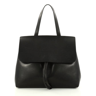 Mansur Gavriel Lady Bag Leather Medium Black 2920801