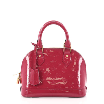Louis Vuitton Alma Handbag Monogram Vernis BB Pink 2921701