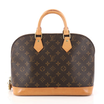 Louis Vuitton Vintage Alma Handbag Monogram Canvas PM Brown 2922506