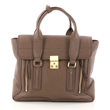 3.1 Phillip Lim Pashli Satchel Leather Medium Brown 2922602