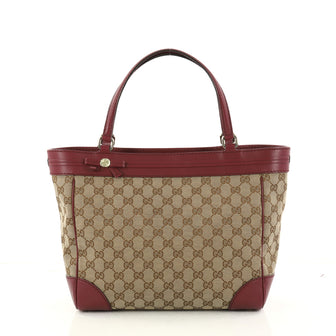 Gucci Mayfair Tote GG Canvas Wide Brown 2923007