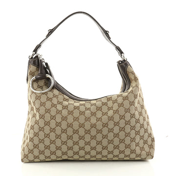Gucci Icon Bit Hobo GG Canvas Medium Brown 2923008