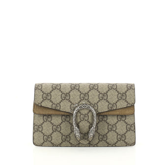 Gucci Dionysus Handbag GG Coated Canvas Super Mini Brown 2925507
