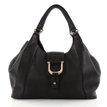 Gucci Greenwich Shoulder Bag Leather Medium Black 2926601