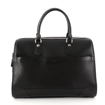 Louis Vuitton Bourget Duffle Epi Leather 40 Black 2927901