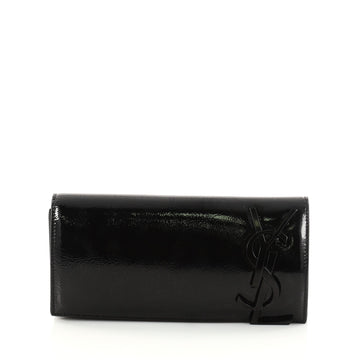 Saint Laurent Smoking Monogram Clutch Patent Long Black 2931703