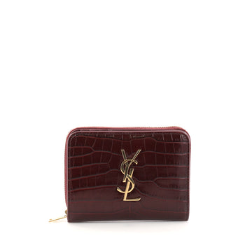 Saint Laurent Classic Monogram Zip Around Wallet 2932101