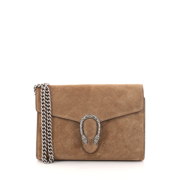 Gucci Dionysus Chain Wallet Suede Small Brown 2935802