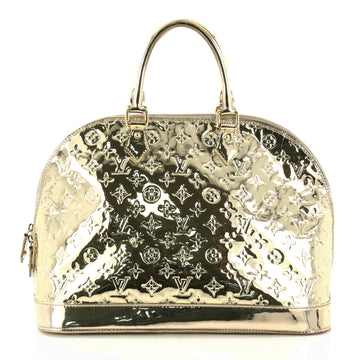 Louis Vuitton Alma Handbag Miroir PVC GM Gold 2936301