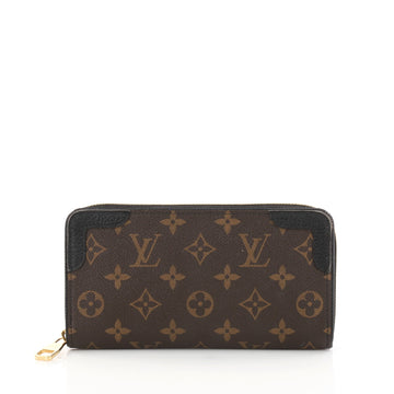Louis Vuitton Retiro Zippy Wallet Monogram Canvas Brown 2937802