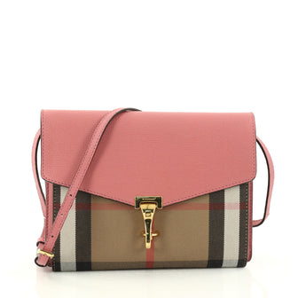 Burberry Macken Crossbody Bag Leather and House Check 2938501