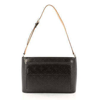 Louis Vuitton Mat Allston Handbag Monogram Vernis Gray 2938603