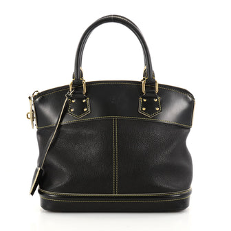 Louis Vuitton Suhali Lockit Handbag Leather PM Black 2938604