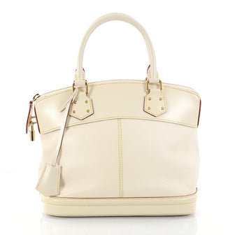 Louis Vuitton Suhali Lockit Handbag Leather PM White 2938605