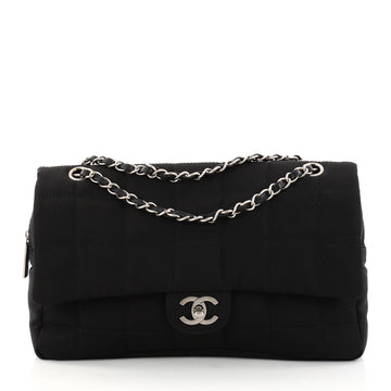 Chanel Chocolate Bar Camera Flap Bag Quilted Nylon 2939001