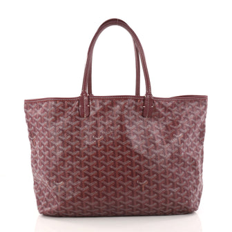 Goyard St. Louis Tote Coated Canvas PM Red 2939003