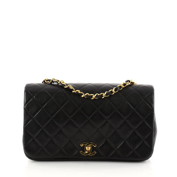 Chanel Vintage 3 Way Full Flap Bag Quilted Lambskin 2939103