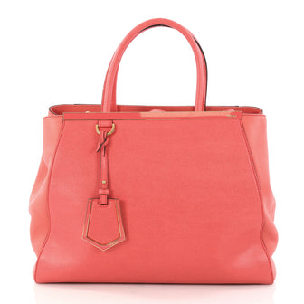 Fendi 2Jours Handbag Leather Medium Pink 2940801