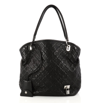 Louis Vuitton Antheia Lilia Handbag Leather GM Black 2941901