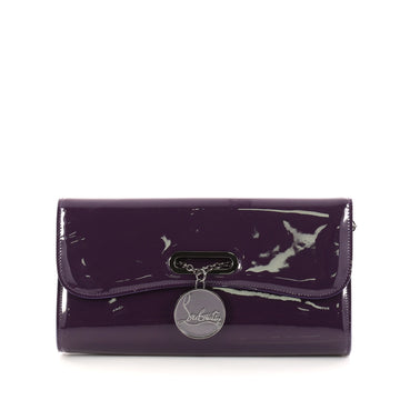 Christian Louboutin Riviera Clutch Patent Purple 2944002