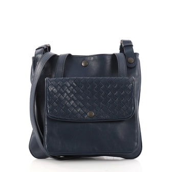 Bottega Veneta Front Pocket Messenger Bag Leather with 2944004