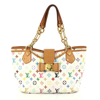Louis Vuitton Annie Handbag Monogram Multicolor GM White 2944302